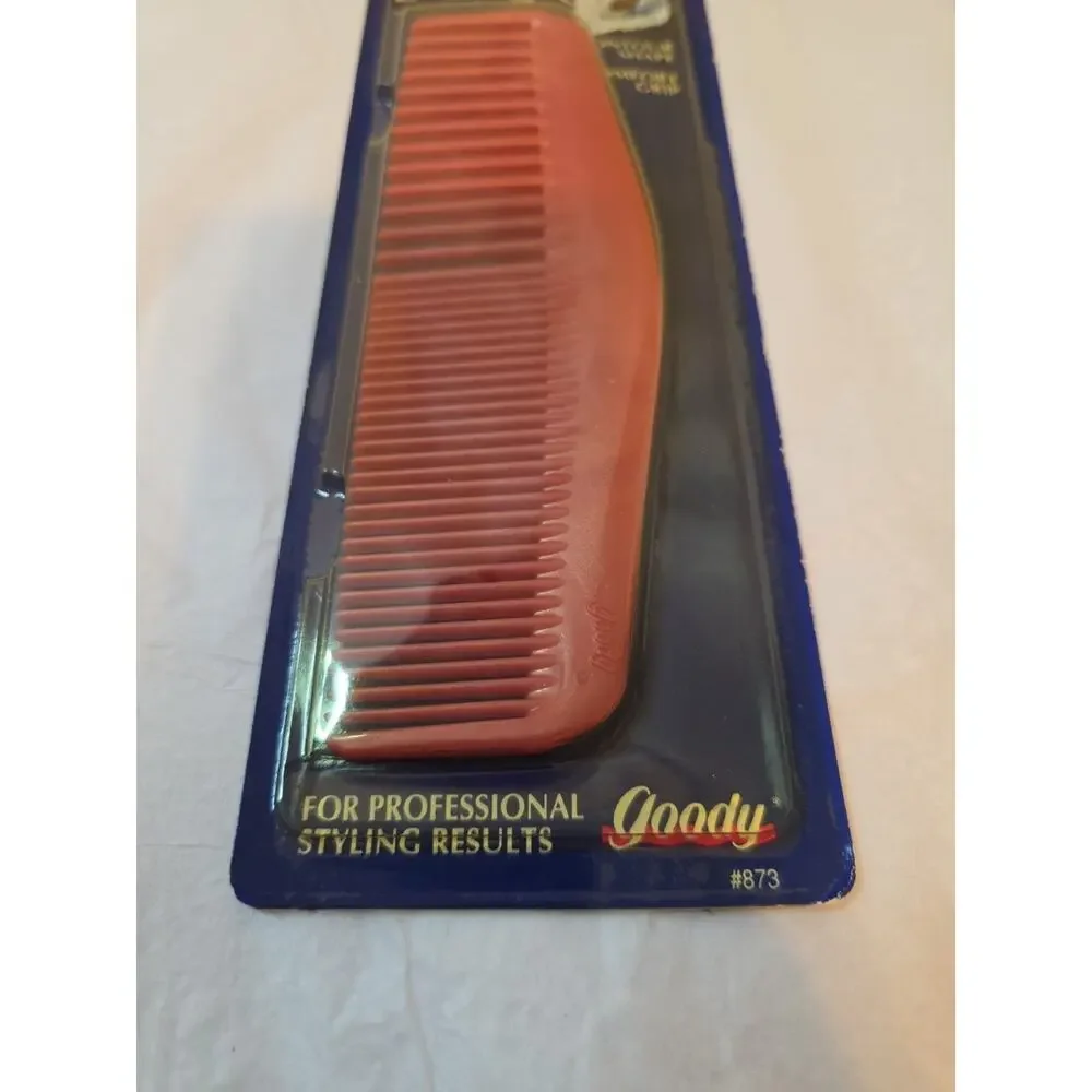 VTG NOS Goody #873 Pink Salon Professional Groomer Comb 1991 Contour USA
